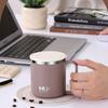 Wiederverwendbarer Isolierbecher Große Kapazität Milchteetasse Modische Kaffeetasse Wasserbecher für Studenten