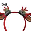 Realistic Deer Antlers Headband Adults Kids Soft Fabric Durable Construction Reindeer Design Christmas Hair Hoop