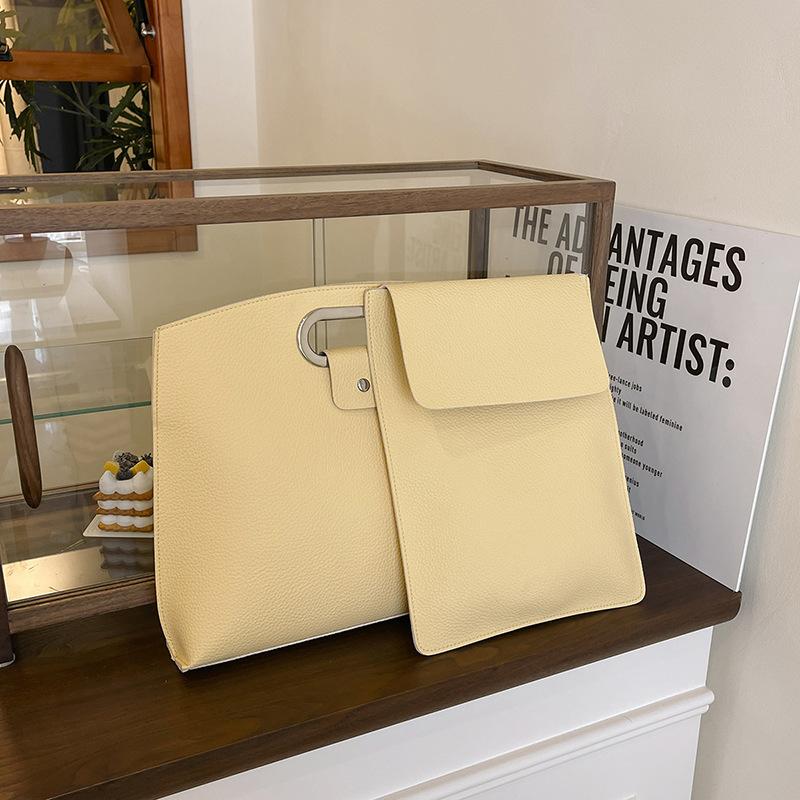 Bag Women's 2025 New Fashion Large Capacity Tote Bag Commuter Laptop Bag Women's Briefcase