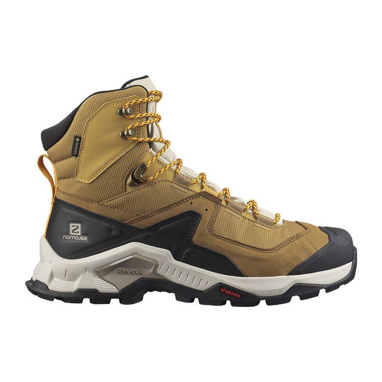 Salomon X Ultra 4 Quest Element Gore-Tex Comfortable Durable High-Top Outdoor Functional Shoes Men Shoes Black Yellow 414573