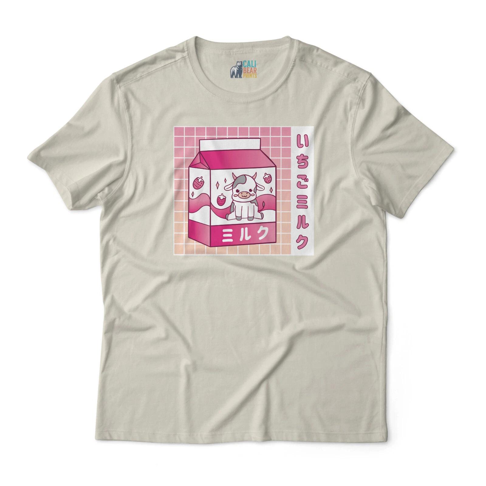 

Kawaii Strawberry Milk T shirt – Japanese Aesthetic Anime Tee XL