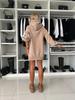 2024 Autumn/Winter Women's Long Sleeve Solid Color Hooded Loose Sweatshirt