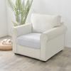 Sofa Seat Cover, Velvet, Light Gray 50-65Cm