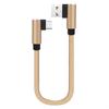 25Cm Short Fast Charging Cable Double Elbow 90 Degree Usb C Micro Usb Type C For Smart Phones Lightning Cable For Iphone Cable