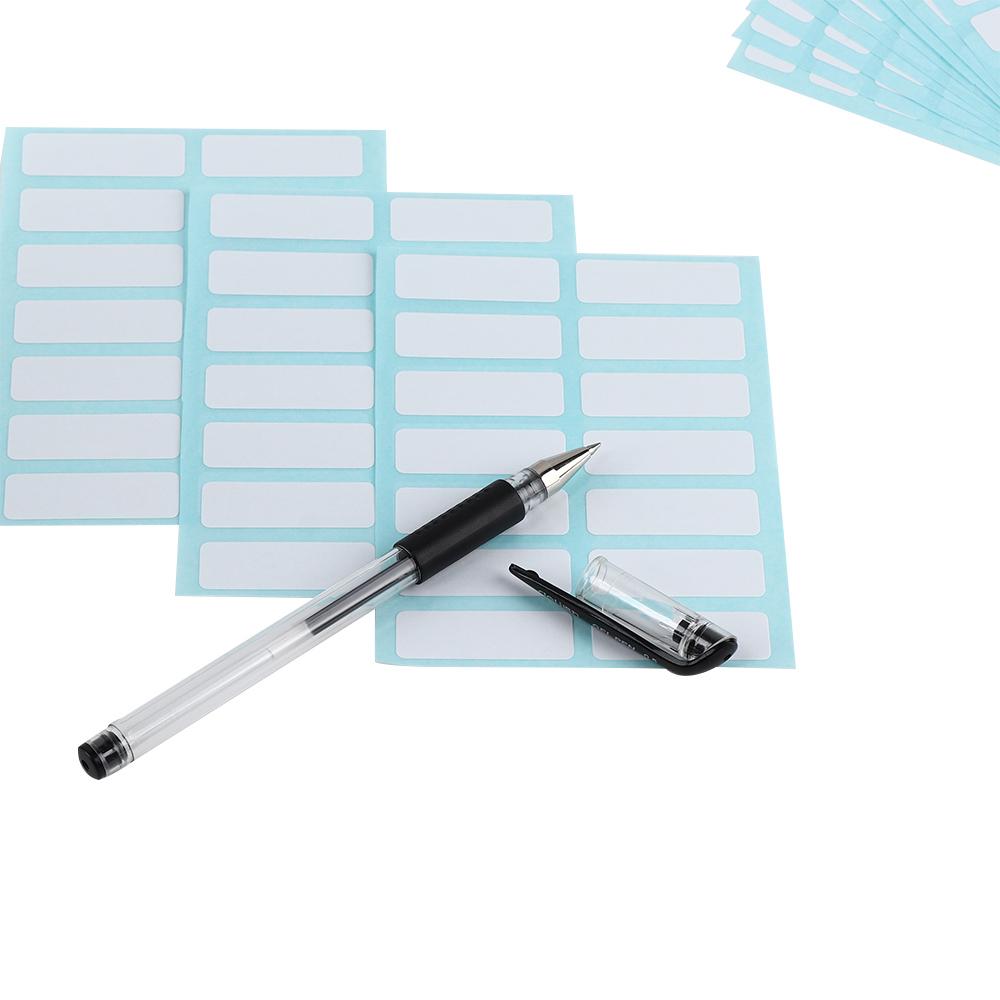 Writable Sticky White Labels Blank Name Number Tags Price Sticker Blank Note Labels Name Stickers