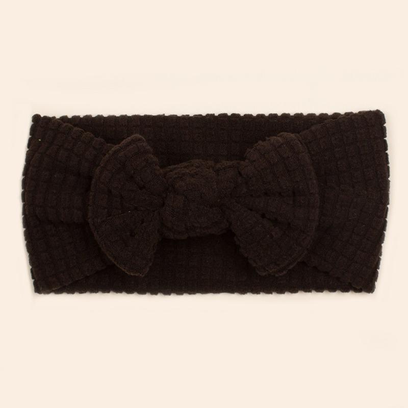 New Baby Headband, Cute Solid Color Bow Baby Fontanelle Headband, Children's Hair Accessories