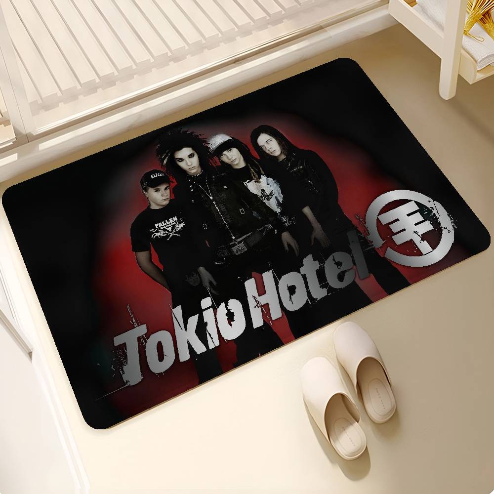 T-Tokio H-Hotel Band Floor Carpet Kids Room Bedroom Decoration Balcony Anti-Slip Doormat Living Room Hotel Decor Mat