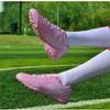 Unisex Leather Rubber Soft Bottom Short Nail Football Boots Youth Competition Professional Football Shoes