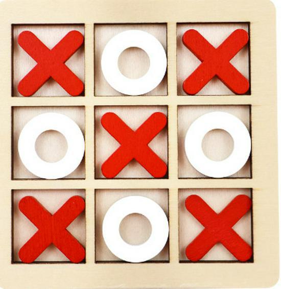 

Деревянная шахматная доска для игры в крестики-нолики: Детская развивающая игрушка для развития логического мышления у детей раннего возраста