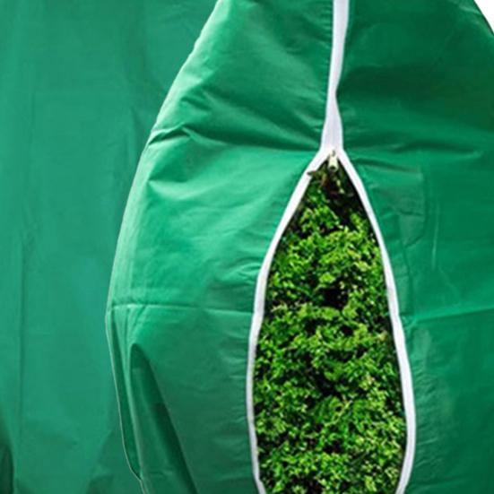 Yousheng Pflanzenschutzhülle mit Kordelzug und Reißverschluss, wiederverwendbares Vliesstoff, Winter, Außenbereich, Garten, Baum, Sträucher, Topfpflanzen, Frostschutzsack