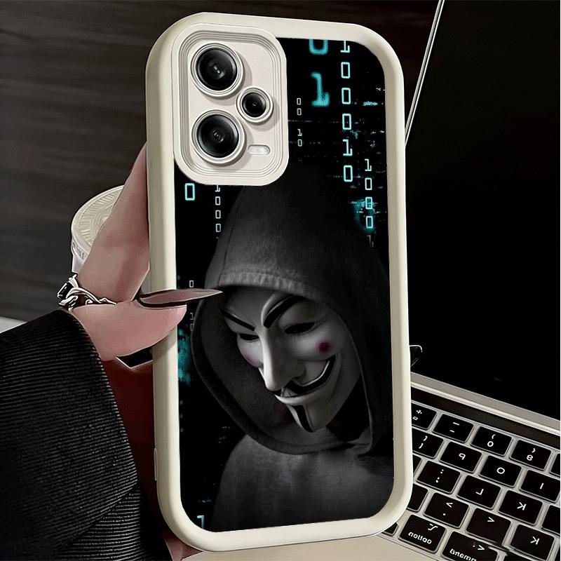 Phone Case for Xiaomi Redmi Note 15 14 13 Pro Plus Anonymous V Mask Shell 12S 11 11S 11T 5G 14S Soft Silicone Funda