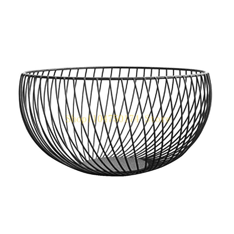 Nordic Metal Fruit Bowl Kitchen Egg Basket Fruit Vegetables Bread Candy top sale