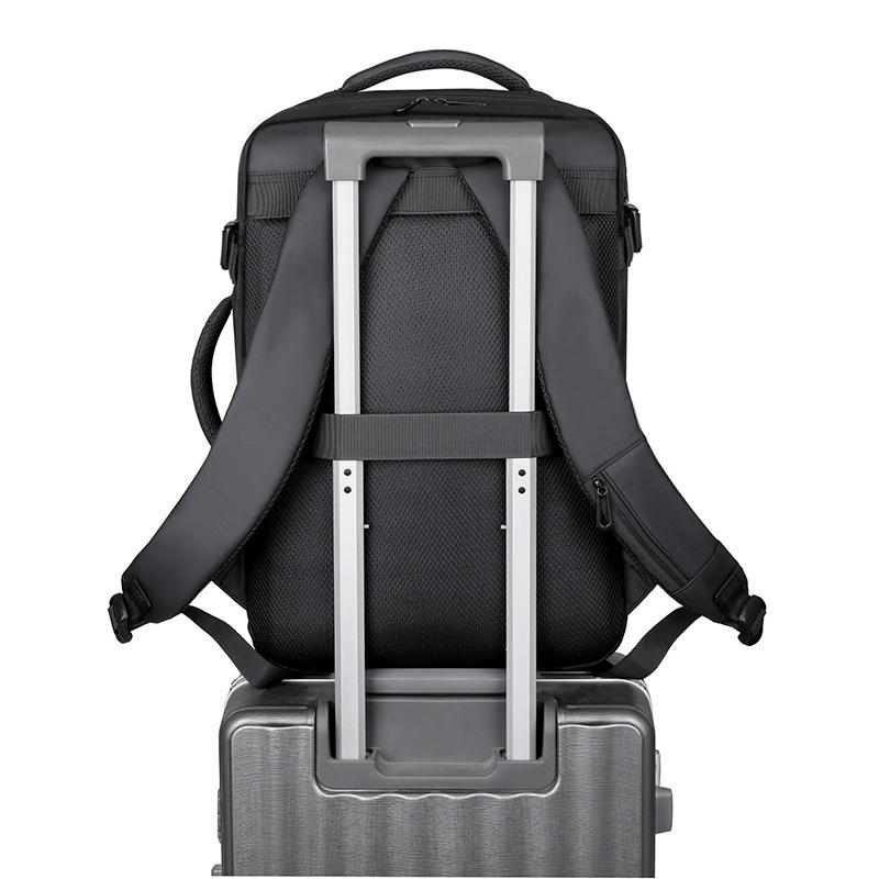 Men's Business Backpack, Large-capacity Short-distance Commuting Laptop Bag, Expandable Multi-functional Travel Bag