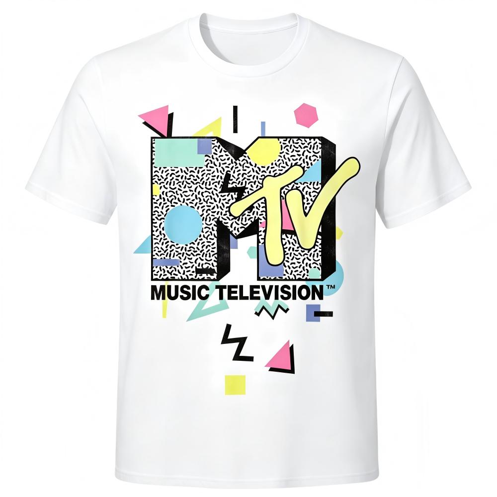 Retro MTV Music Television 80er Weißes T-Shirt