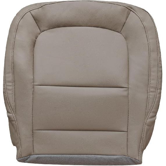 Driver Side Bottom Replacement Leather Seat Cover Gray #H2U or H0U Compatible with Chevy Colorado GMC Canyon 2015 2016 2017 2018 2019 2020 2021 2022