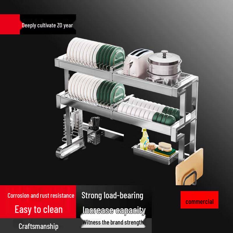 

Retractable 304 Stainless Steel Sink Dish Drying Rack