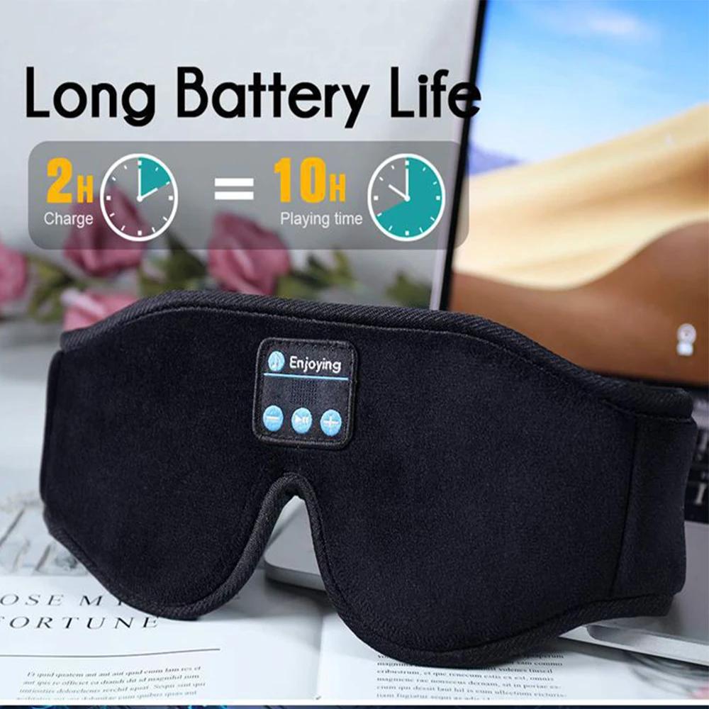 3D Eye Mask Music Play Sleeping Headphones with Built-in HD Speaker Mask For Sleep Headphones Bluetooth