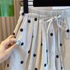 Pantaloncini Pantaloni Donna Estate Versatili Vintage Larghi Taglia Grande Casual Pantaloni a Gamba Larga Pantaloncini