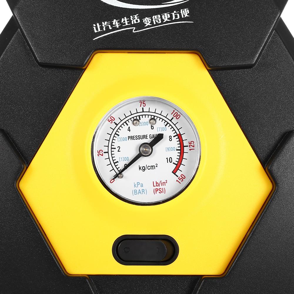 12V Car Auto Electric Air Compressor Tire Inflator Pump With Cigarette Lighter Plug