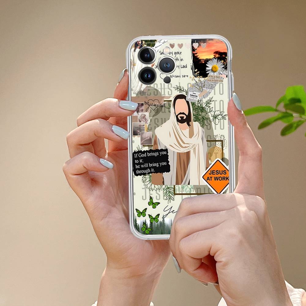 Verse Of The Christian Bible Jesus Phone Case For IPhone 17 16 15 Plus 14 13 Mini 12 11 Pro Max Soft Shell Cover