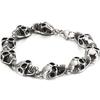 Панк-рокер, цепочка на голову с черепом, мужской браслет из полированной нержавеющей стали, мужские браслеты дружбы, готические мужские ювелирные аксессуары