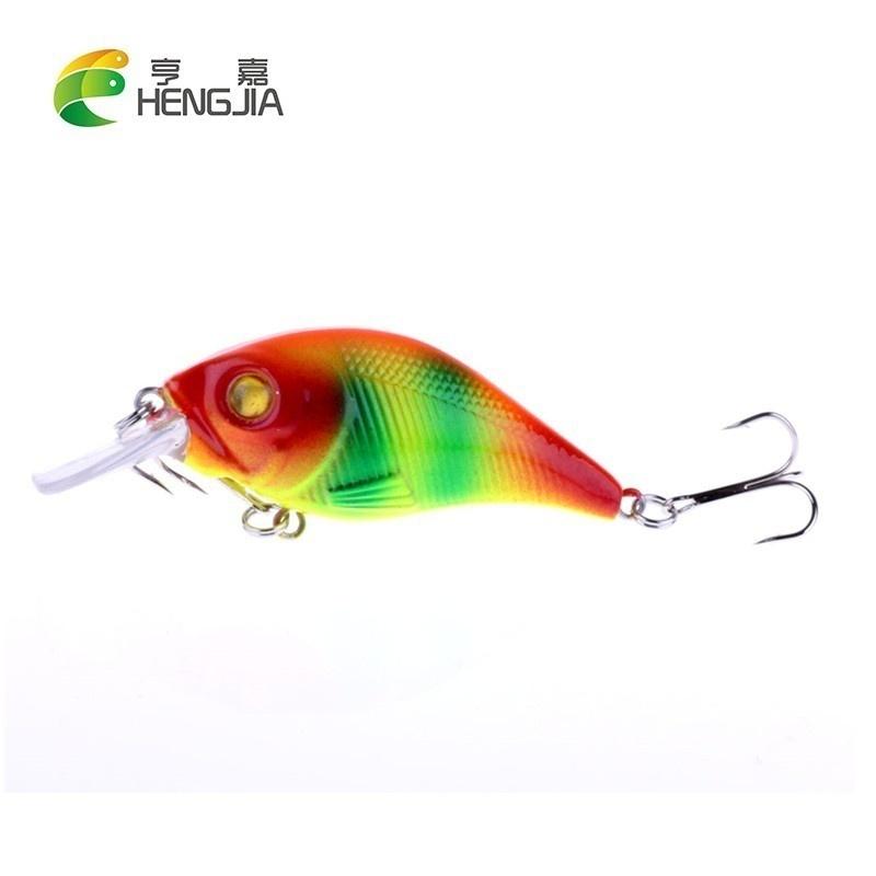 6pcs HENGJIA Crankbait with Rattles 7.5cm 12g Quality Plastic Fishing Bait Bass Pike Jerkbait 6pcs
