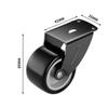 2pcs Door Support Wheel Durable Aluminum Alloy Anti-Falling & Wear-Resistant Vertical Hinged Base for Smooth Sliding On Wooden