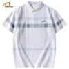 Guirenniao Men's Short Sleeve Embroidered Polo Shirt