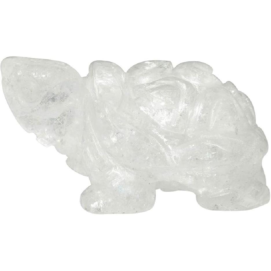 mookaitedecor Crystal Turtle Statue Sculpture Stone Healing Reiki Pocket Gemstone Figurines 1.5 Inch