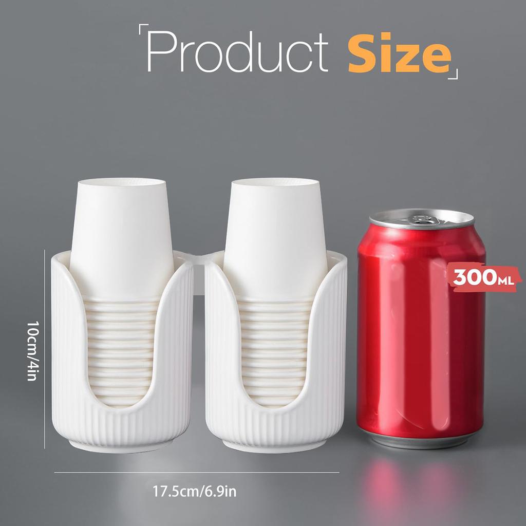 Disposable Paper Cup Holder Luxury Simple Space Save Plastic Multi-functional Desktop Cup Sorting Storage Rack Home Organizer
