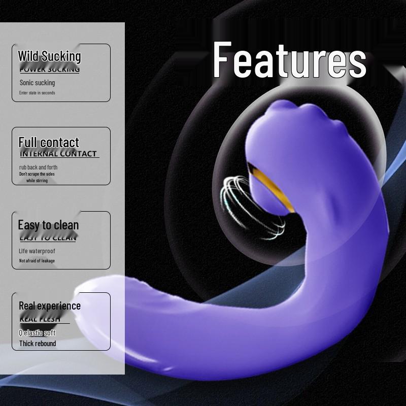 Seahorse Telescopic Vibrating Wearable Female Adult Toy with Strong Suction and Vibration