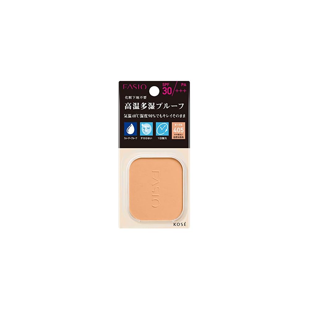 Fasio Powerful Stay UV Foundation Refill 405 Light Natural Skin Tone 10g