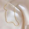 Korean Real Gold-Plated Versatile Clavicle Chain Necklace for Women