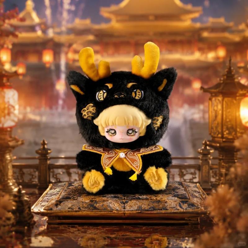 Cloud Dream Series Mini Plush Blind Box Keychain Pendant Collectible Cute Chinese Style Figure Gift For Fans Desk Shelf Decor