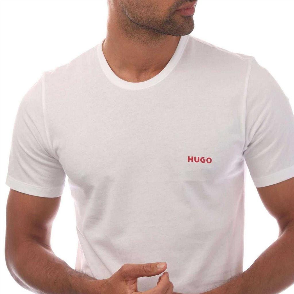 Hugo Mens Contrast Logo T-Shirt (Pack of 3)
