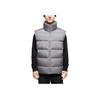 Adidas Logo Stand Collar Sleeveless Vest Men Vests Gray IY3401