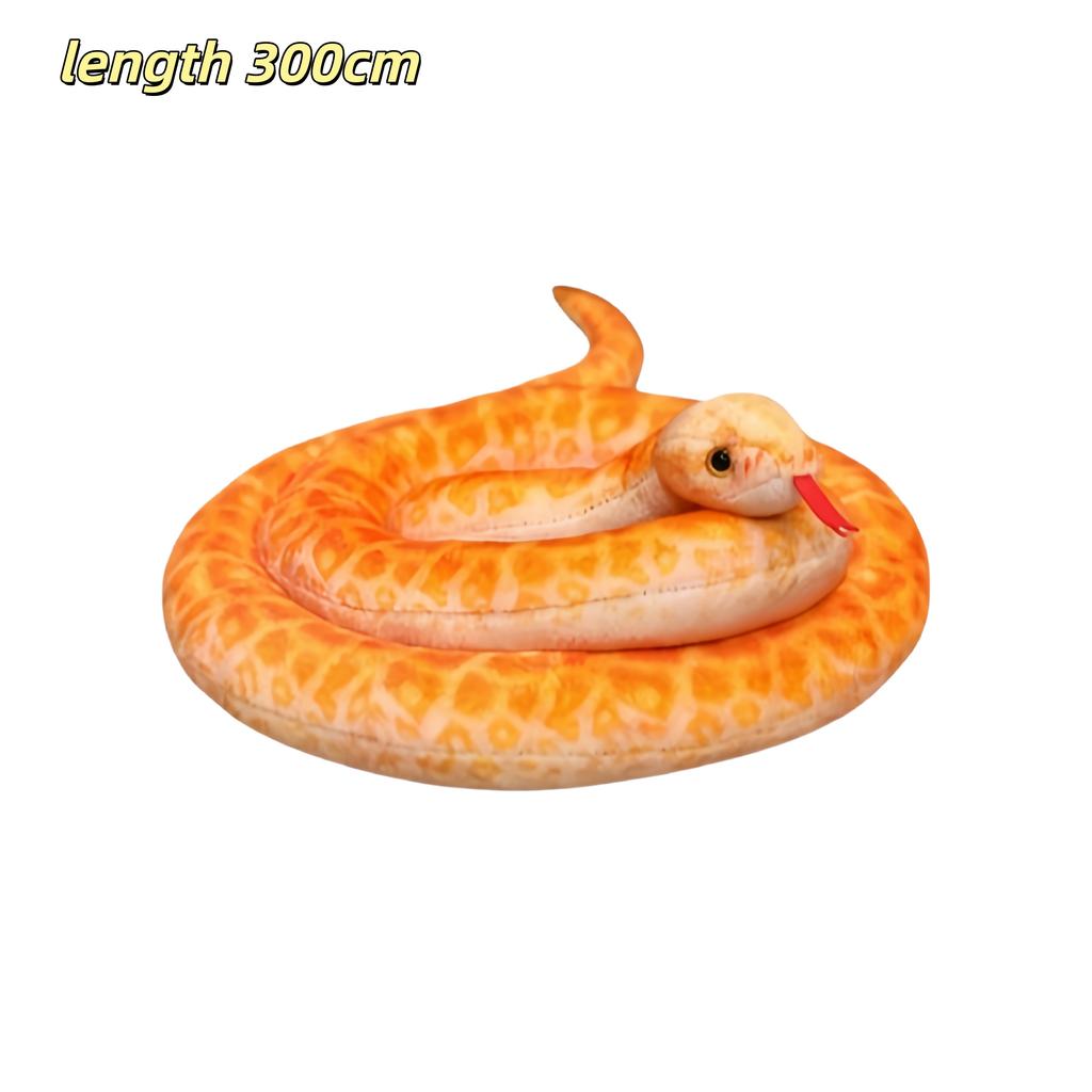 Simulated Snake Plush Toys Rattlesnake Python Green Snake Stuffed Doll Fun Prank Toys Collection Home Decor Toys Birthday Gifts