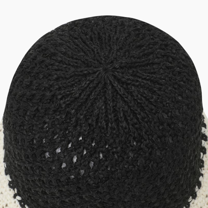BENETTON Two-Tone Crochet Hat_BCCP53531BK