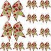 Christmas Bows for Wreaths, DIY Xmas Tree Decorations for Tree Gift Wrapping Garland Home Decor