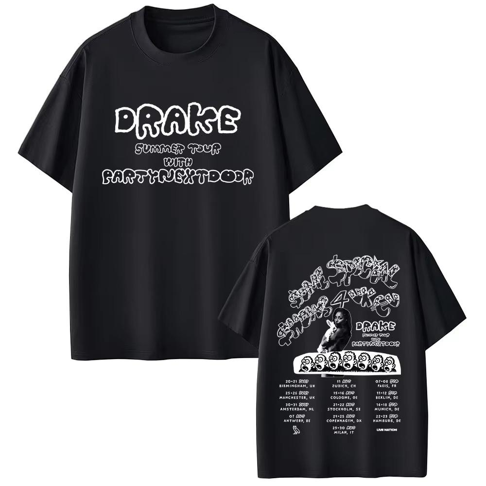 

Rapper Drake Europe Tour with PartynextdoorT-shirt SSS4U Some Sexy Songs 4 U T Shirts Men Women Hip Hop Fashion Top - Men s S... S разноцветный