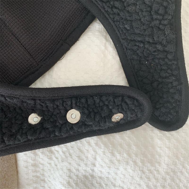 Brown Bear Ear Hat Scarf Beanies Men Women Winter Safety Helmet Rockwool Magnetic Buckle Outdoor Protector Hat with Earflaps