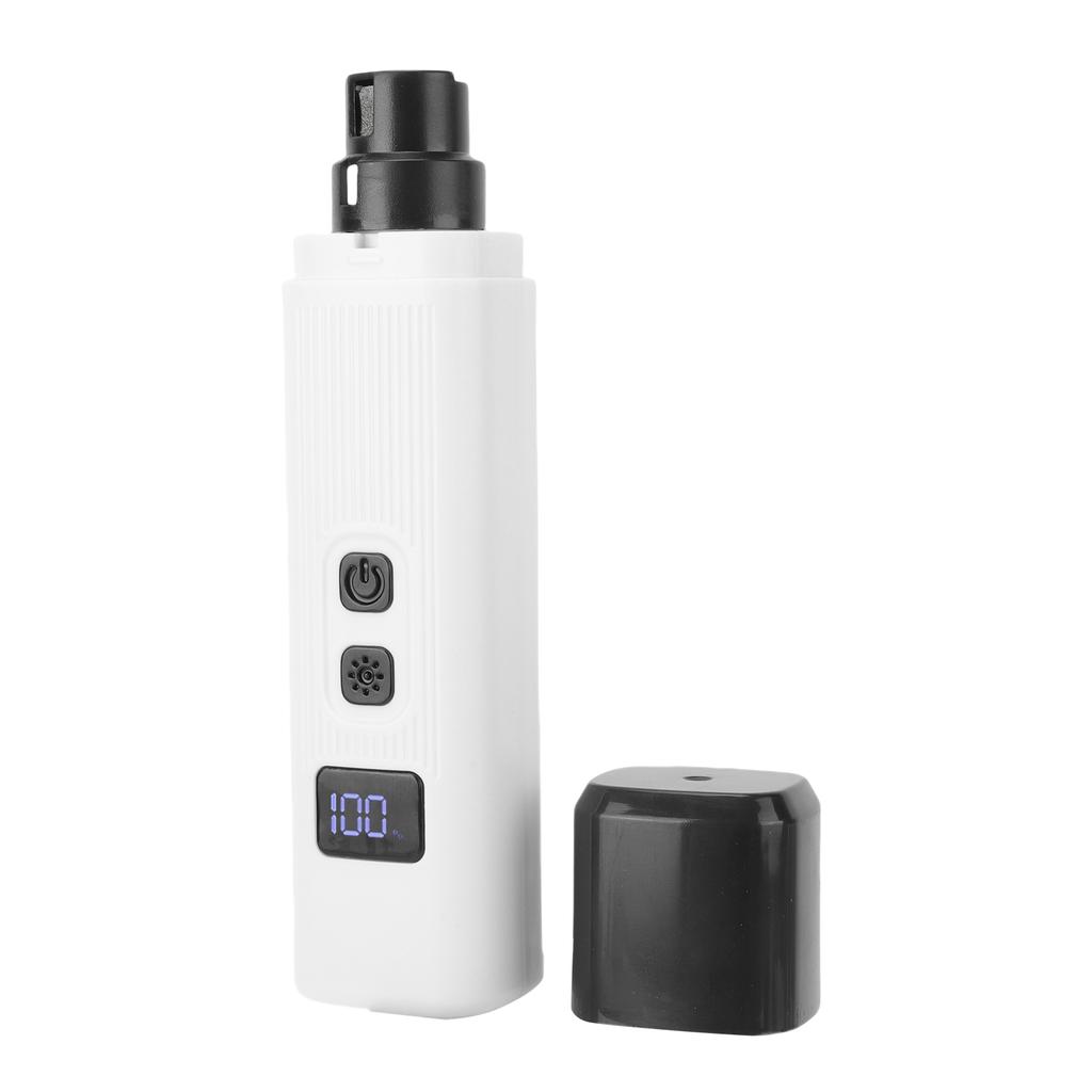 Dog Nail Grinder Multifunctional Built In LED Light Low Noise Rechargeable Pet Nail Trimmer for Home