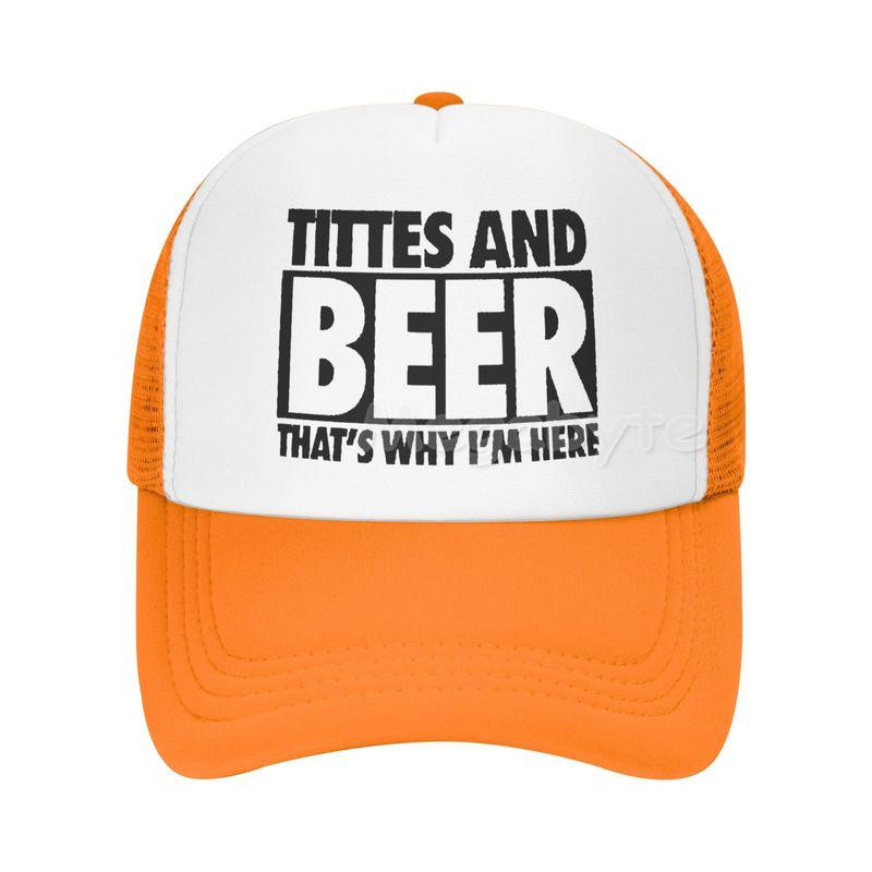 

Женская бейсболка Titties and Be-er ThatsWhy Im Here, регулируемая джинсовая кепка из стираного хлопка унисекс для мужчин и женщин One Size