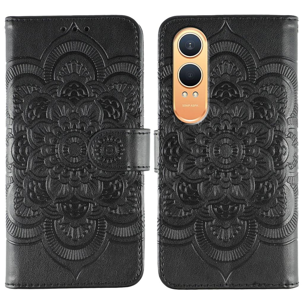 For OnePlus Nord CE4 Lite 5G Case PU Leather Mandala Imprinted Design Wallet Phone Cover