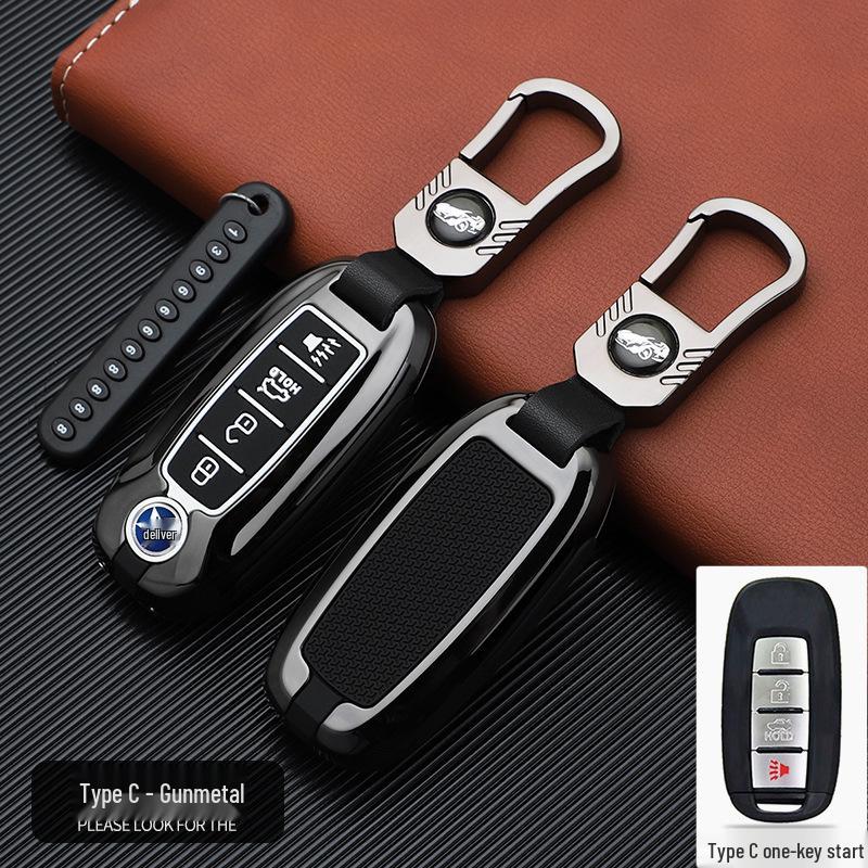 Venucia Key Cover: Stylish, Atmosphere-Enhancing Car Key Bag with Buckle Remote Shell for Personalized Decoration