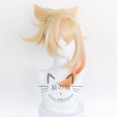 Genshin Impact Yoimiya Cosplay Wig, Anime, Heat-Resistant, Costume Accessory, Perfect for Parties, Events, and More, Includes Wig Net