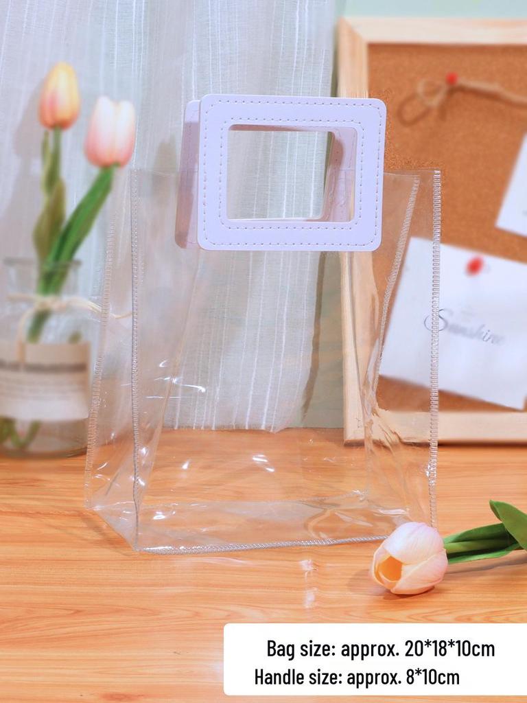 Teacher's Day DIY Tote Bag: Transparent PVC for Children's Graffiti Art