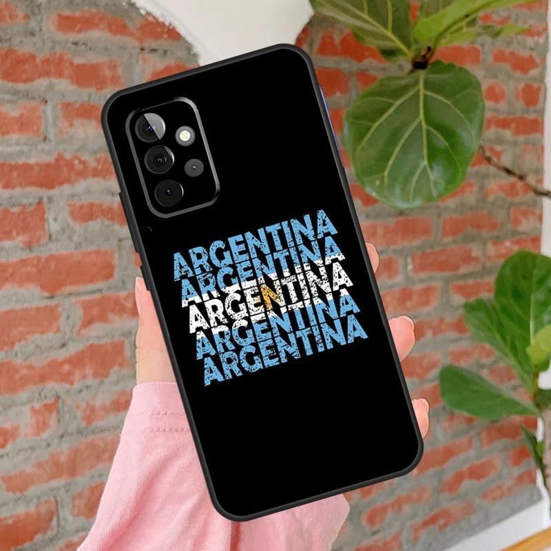 Argentina Flag Phone Case For Samsung Galaxy A54 A34 A14 A55 A35 A25 A15 A52 A32 A12 A51 A71 A13 A33 A53