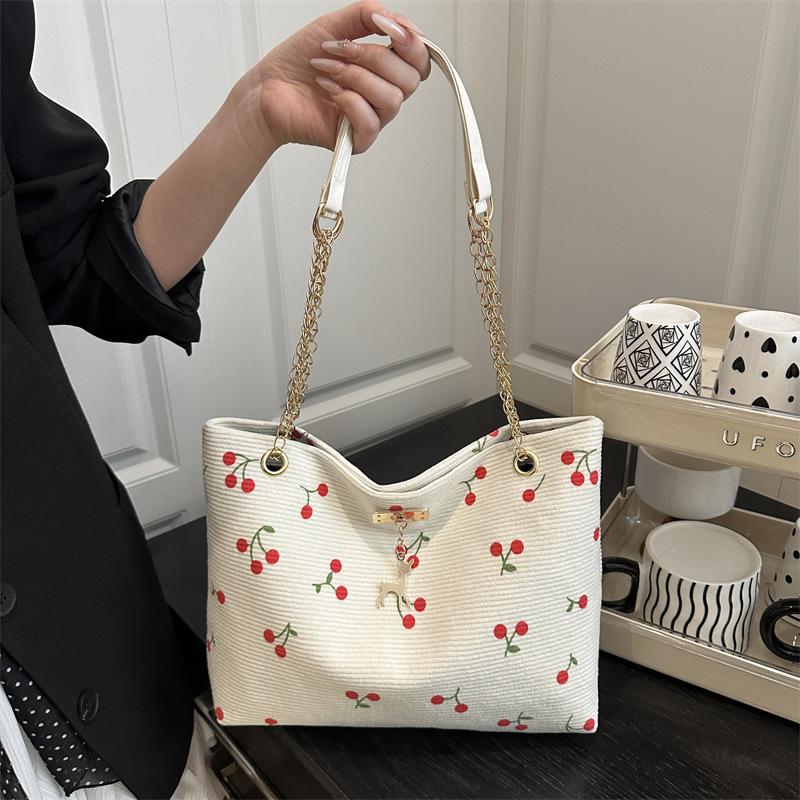 Cord-Umhängetasche für Damen | Leichte einfarbige Reisehandtasche | Lässige Mode-Crossbody-Tasche | Einfache Alltags-Handtasche