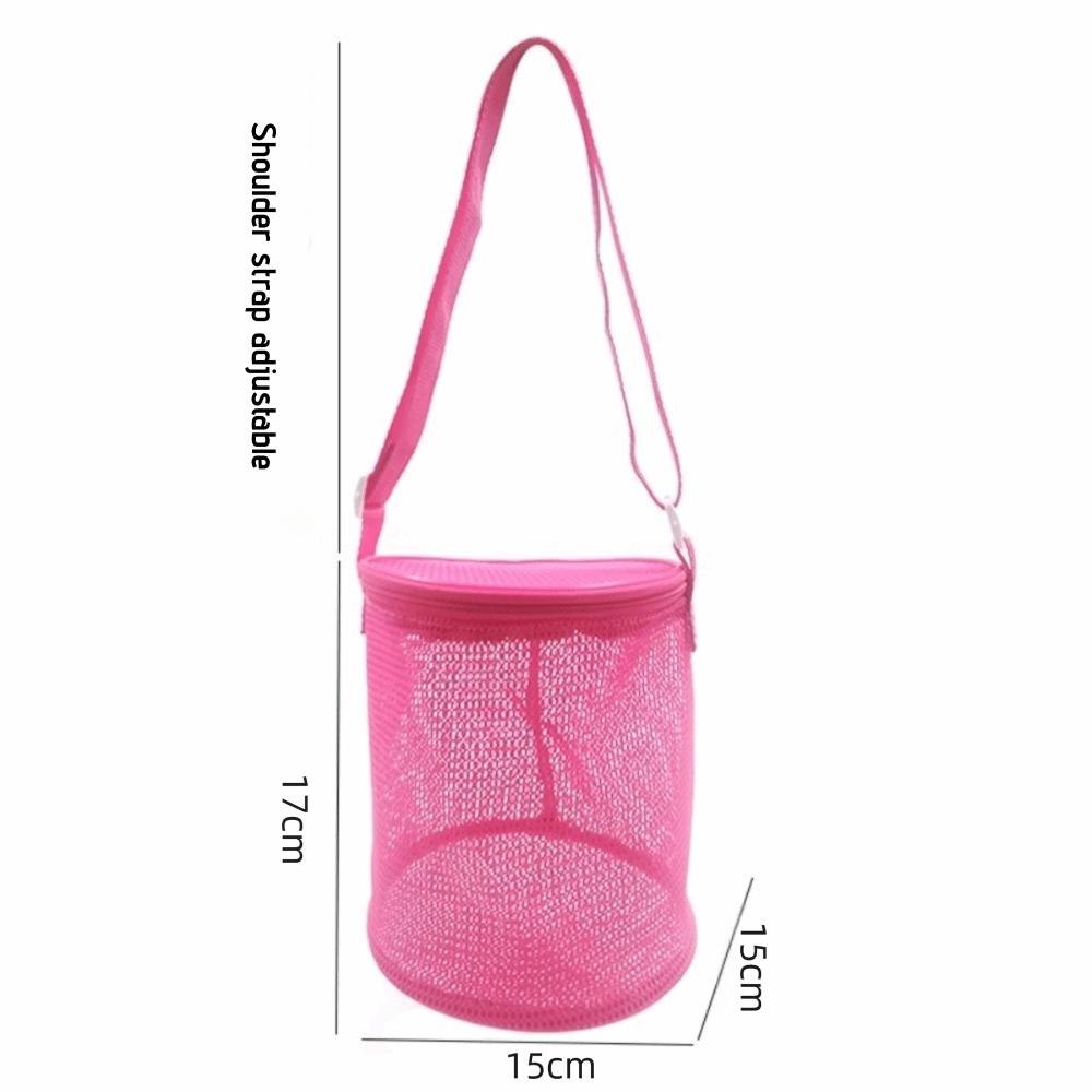 Portable Shelling Collecting Tools Beach Mesh Bag Extra-Large Adjustable Straps Beach Storage Bags Net Backpack Bags Beach